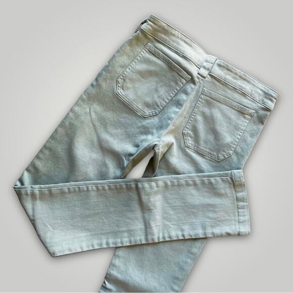 BALENCIAGA SLIM STRAIGHT LEG TWILL PANTS SOFT MINT GREEN EU 34 USA 2 - Picture 3 of 7